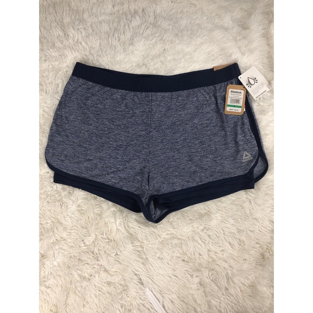 Reebok Womens Shorts Size XL Slim Fit Blue NEW